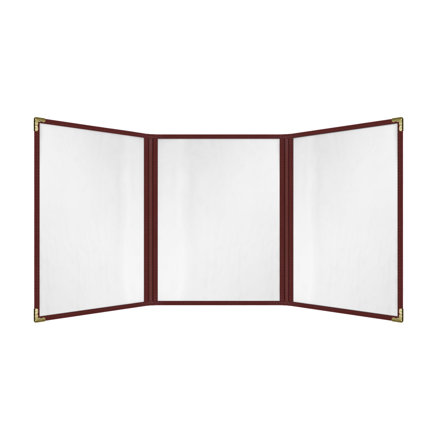 Café Style Menu Cover, 6 View Trifold