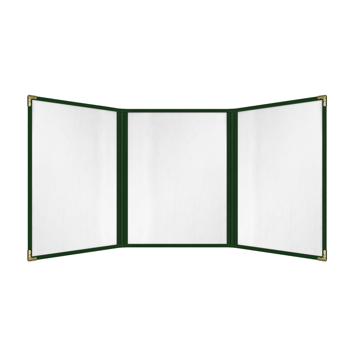 Café Style Menu Cover, 6 View Trifold
