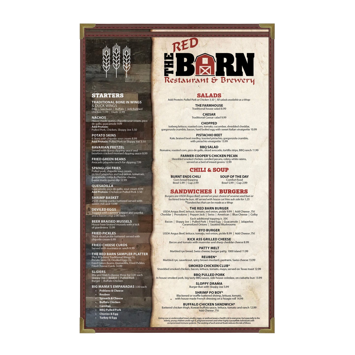 Pajco Menu Cover, Single Pocket (1 View), 8.5" x 14", BurgundyElegant cover on a fine dining restaurant table
