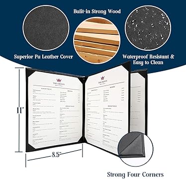 Columbia Casebound Menu Cover 4 View - Columbia