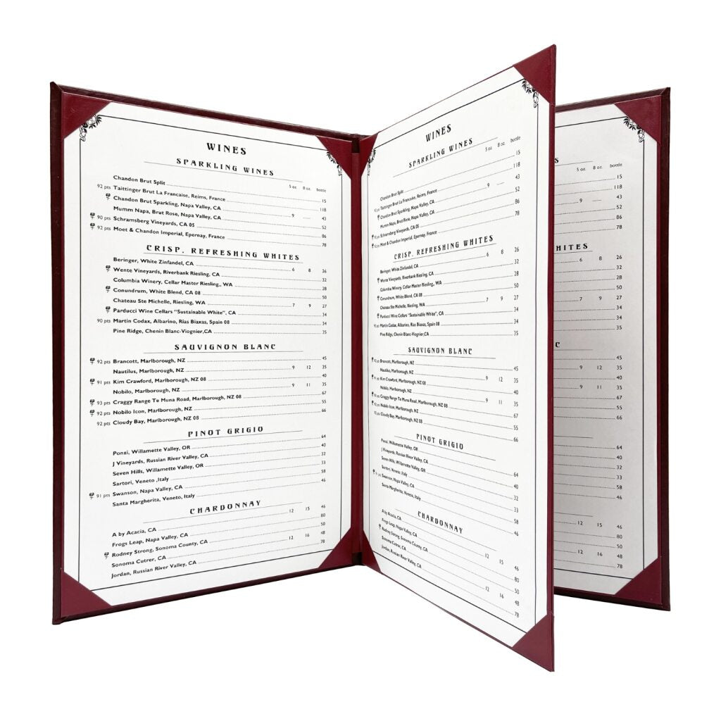 Executive - 4 View Menu Cover