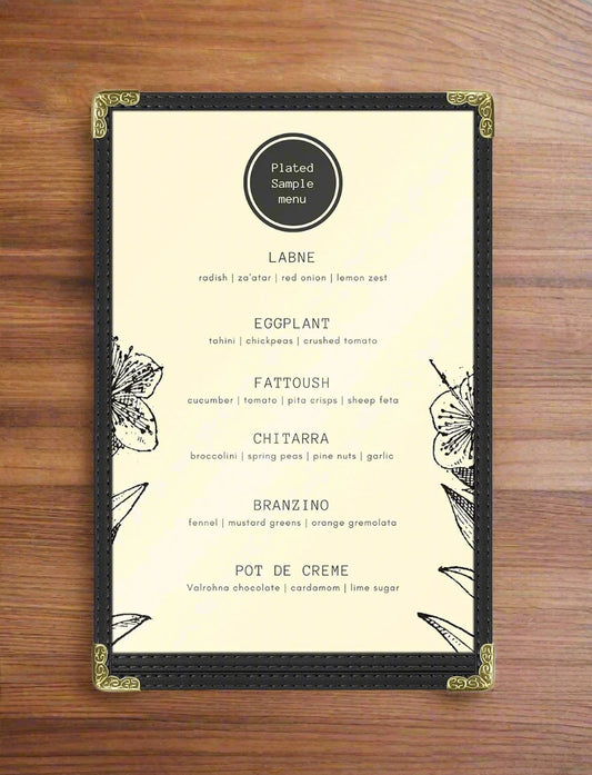 Café Style Menu Cover, 2 View