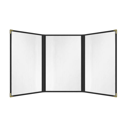 Café Style Menu Cover, 6 View Trifold