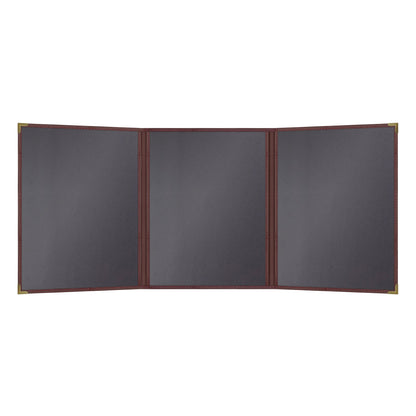 Pajco Menu Cover, Triple Pocket Fold-Out (3 View)
