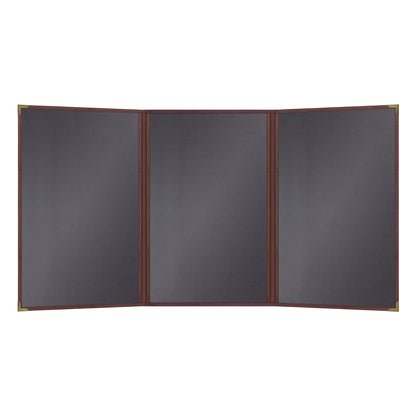 Pajco Menu Cover, Triple Pocket Fold-Out (3 View)