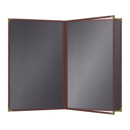 Pajco Menu Cover, Triple Pocket Booklet (4 View)