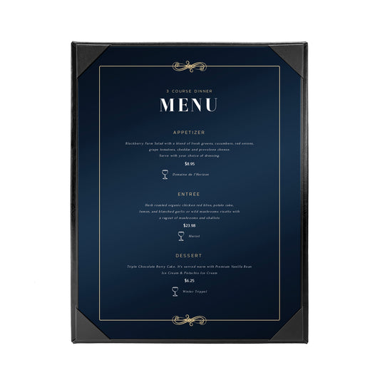Columbia Casebound Menu Cover, 1 View