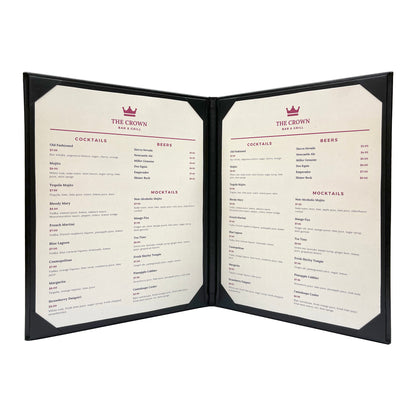 Columbia Casebound Menu Cover, 2 View