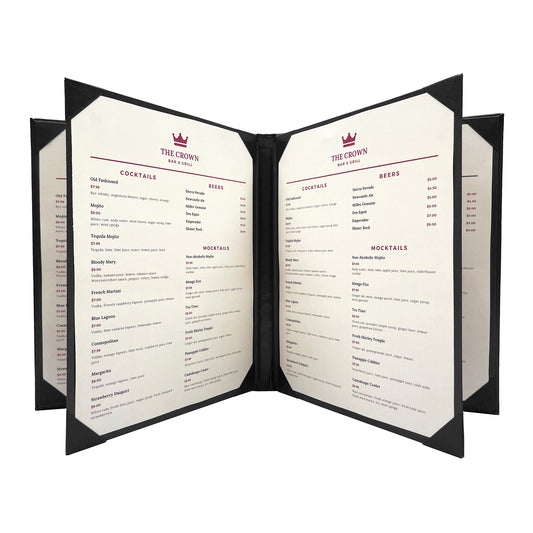 Columbia Casebound Menu Cover, 6 View
