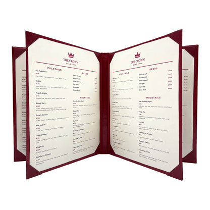 Columbia Casebound Menu Cover, 6 View
