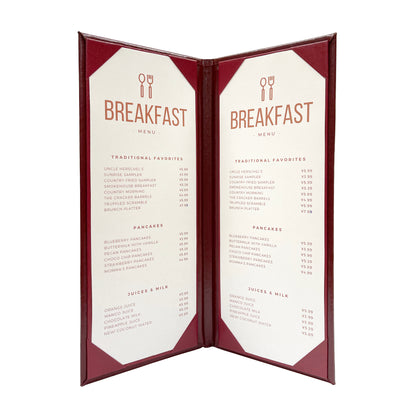 Columbia Casebound Menu Cover, 2 View