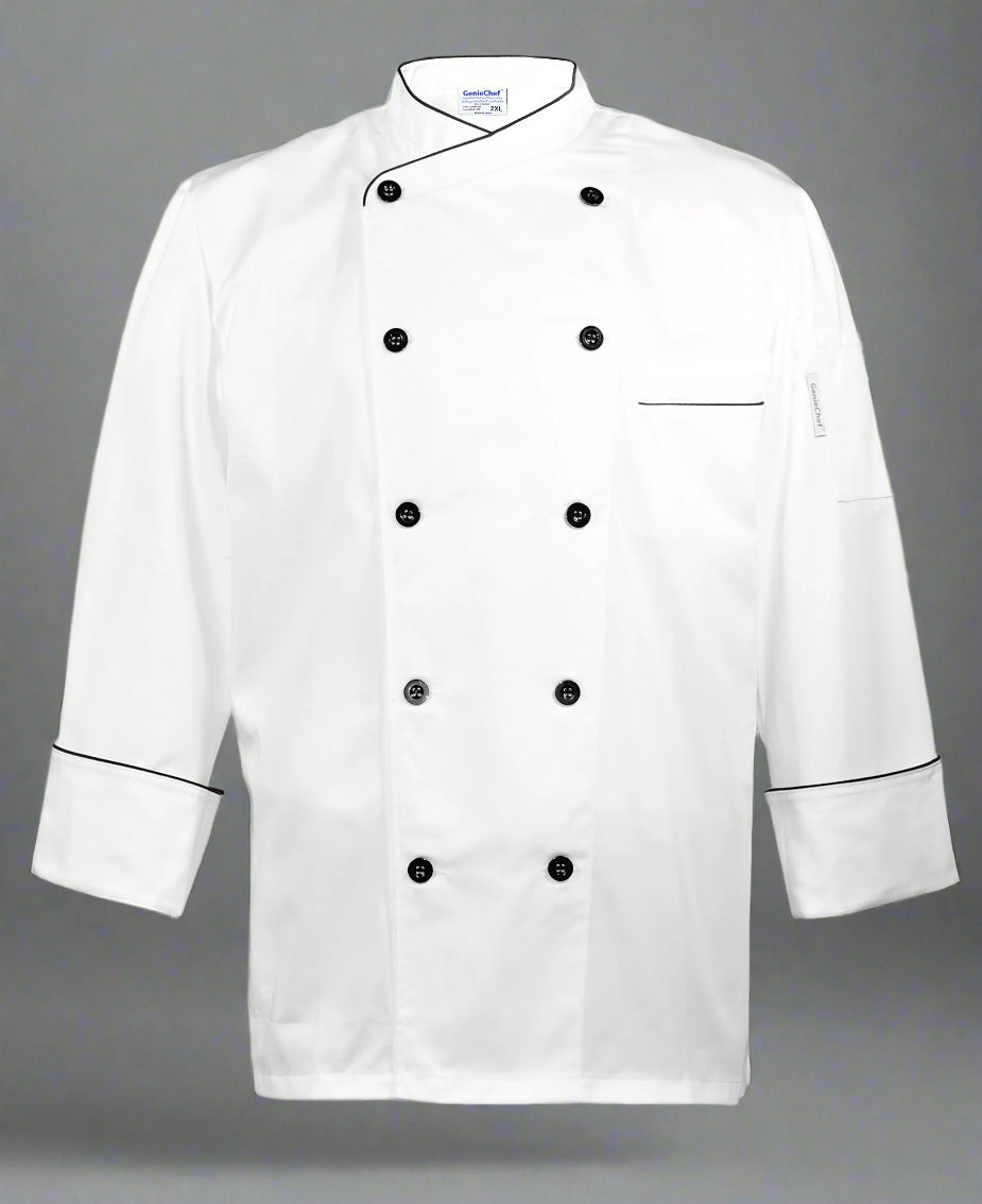 Chef's Coat - Long Sleeve, Unisex Executive Style