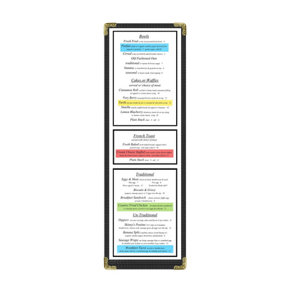 Service - 2 View Menu Cover - Bar Style