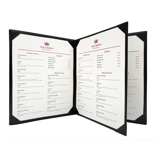 Columbia Casebound Menu Cover 4 View - Black / 8.5’’ x 11’’ / 5 - Columbia