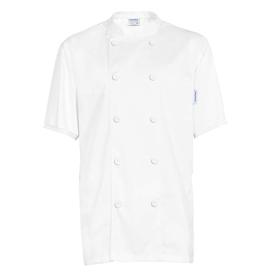 GenieChef Short Sleeve Classic Chef Coat