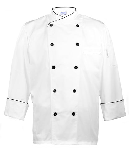 Chef's Coat - Long Sleeve, Unisex Executive Style